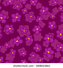 Patrón floral sin fisuras con flores de color tierno, dibujo vectorial original del doodle