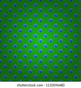 Seamless floral pattern in cute cosmos flowers in gray, green and blue colors. Vector illustration.