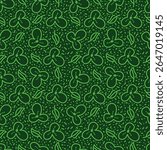 Seamless floral pattern, cute ditsy print, abstract ornament of cartoon decorative art flowers. Botanical design: small hand drawn flowers, leaves, simple bouquets. Pretty vector illustration.
