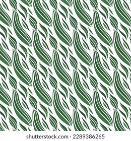 Seamless floral pattern, cute ditsy print with country motif. Pretty flower design, abstract composition of hand drawn plants: small yellow flowers, leaves on a light background. Vector illustration.