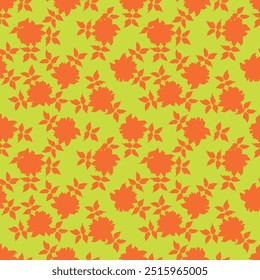 Seamless floral pattern, cute ditsy print with small pink flowers, leaves on purple background. Pretty botanical design for fabric, paper and other surfaces. Vector illustration.
