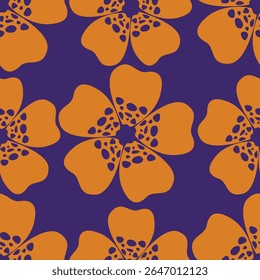 Padrão floral contínuo, impressão ditsy bonito, ornamento abstrato de flores de arte decorativa de desenhos animados. Projeto botânico: pequenas flores desenhadas à mão, folhas, buquês simples. Ilustração vetorial bonita.
