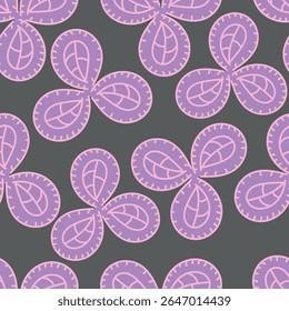 Patrón floral sin fisuras, lindo estampado elegante, adorno abstracto de flores de arte decorativo de dibujos animados. Diseño botánico: Pequeñas flores dibujadas a mano, hojas, ramos simples. Bonita Ilustración vectorial.
