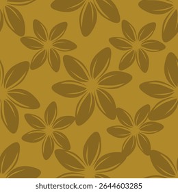 Seamless floral pattern, cute flower print with spring botany. Pretty ditsy design: hand drawn wild plants: small flowers, leaves in an abstract arrangement on a light background. Vector illustration