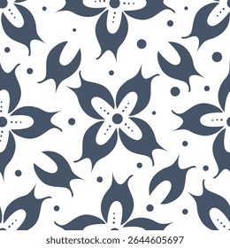 Padrão floral perfeito, impressão de flor bonito com botânica de primavera. Projeto bastante exigente: plantas selvagens desenhadas à mão: flores pequenas, folhas em um arranjo abstrato em um fundo claro. Ilustração vetorial