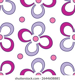Padrão floral perfeito, impressão de flor bonito com botânica de primavera. Projeto bastante exigente: plantas selvagens desenhadas à mão: flores pequenas, folhas em um arranjo abstrato em um fundo claro. Ilustração vetorial