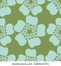 Padrão floral perfeito, impressão de flor bonito com botânica de primavera. Projeto bastante exigente: plantas selvagens desenhadas à mão: flores pequenas, folhas em um arranjo abstrato em um fundo claro. Ilustração vetorial