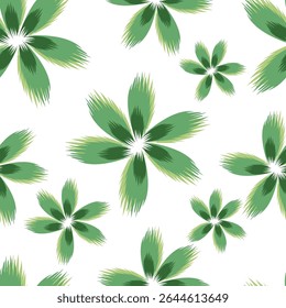 Seamless floral pattern, cute flower print with spring botany. Pretty ditsy design: hand drawn wild plants: small flowers, leaves in an abstract arrangement on a light background. Vector illustration