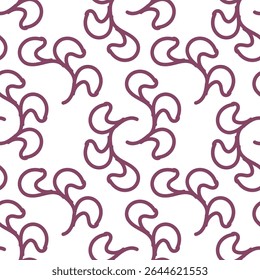 Padrão floral perfeito, impressão de flor bonito com botânica de primavera. Projeto bastante exigente: plantas selvagens desenhadas à mão: flores pequenas, folhas em um arranjo abstrato em um fundo claro. Ilustração vetorial