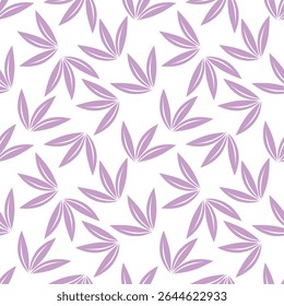 Padrão floral perfeito, impressão de flor bonito com botânica de primavera. Projeto bastante exigente: plantas selvagens desenhadas à mão: flores pequenas, folhas em um arranjo abstrato em um fundo claro. Ilustração vetorial