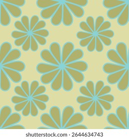 Seamless floral pattern, cute flower print with spring botany. Pretty ditsy design: hand drawn wild plants: small flowers, leaves in an abstract arrangement on a light background. Vector illustration