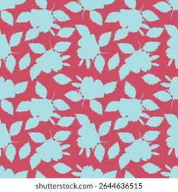 Seamless floral pattern, cute flower print with spring botany. Pretty ditsy design: hand drawn wild plants: small flowers, leaves in an abstract arrangement on a light background. Vector illustration