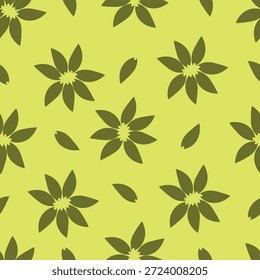 Padrão floral contínuo, impressão ditsy de liberdade bonito de mini botânica em um motivo romântico. Design botânico bem simples: pequenas flores desenhadas à mão, folhas minúsculas abstratas em campo de luz. Ilustração vetorial
