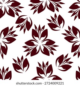 Seamless floral pattern, cute liberty ditsy print of mini botany in a romantic motif. Pretty simple botanical design: small hand drawn flowers, tiny leaves abstract on light field. Vector illustration