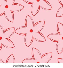 Padrão floral contínuo, impressão ditsy de liberdade bonito de mini botânica em um motivo romântico. Design botânico bem simples: pequenas flores desenhadas à mão, folhas minúsculas abstratas em campo de luz. Ilustração vetorial