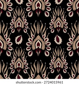 Patrón floral sin fisuras, linda libertad ditsy impresión de mini botánica en un motivo romántico. Diseño botánico bastante simple: Pequeñas flores dibujadas a mano, hojas diminutas abstractas en el campo de luz. Ilustración vectorial