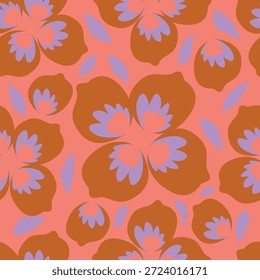 Padrão floral contínuo, impressão ditsy de liberdade bonito de mini botânica em um motivo romântico. Design botânico bem simples: pequenas flores desenhadas à mão, folhas minúsculas abstratas em campo de luz. Ilustração vetorial