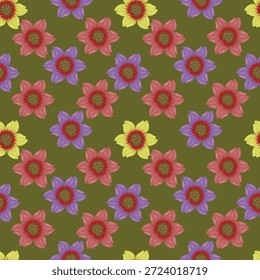 Nahtloses Blumenmuster, süßer Liberty-Ditsy-Print der Mini-Botanik in einem romantischen Motiv. Ziemlich einfaches botanisches Design: kleine handgezeichnete Blumen, winzige Blätter abstrakt auf Lichtfeld. Vektorgrafik