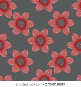 Patrón floral sin fisuras, linda libertad ditsy impresión de mini botánica en un motivo romántico. Diseño botánico bastante simple: Pequeñas flores dibujadas a mano, hojas diminutas abstractas en el campo de luz. Ilustración vectorial