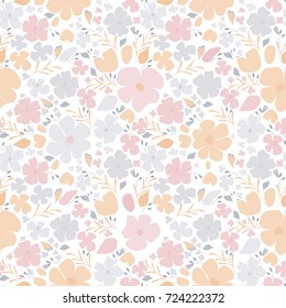 Seamless Floral Pattern Cute Little Flowers Stock Vector (Royalty Free ...