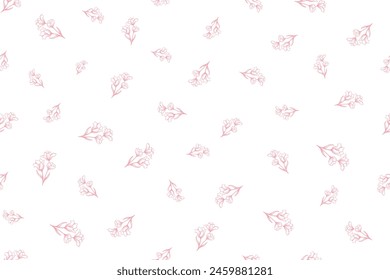 Seamless floral pattern. Cute small flowers for girls and women's dresses, fashion print, home decor collection, background design, wallpaper.