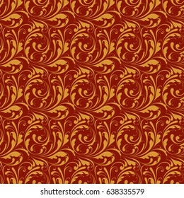 Seamless floral pattern. Decoration fabric, paper, wrapping. 