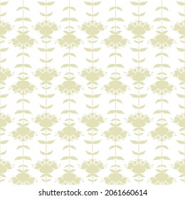 Patrón floral sin foco. Fondo decorativo con flores planas.