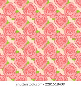 Seamless floral pattern. Decorative background with floral elements. Vector texture. 
