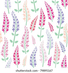 seamless floral pattern decorative colorful flowers motif