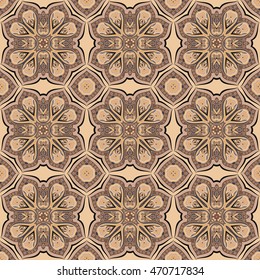 Seamless floral pattern. Decorative and design elements for textile or book covers, manufacturing, wallpapers, print, gift wrap.