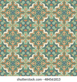 Seamless floral pattern. Decorative and design elements for textile or book covers, manufacturing, wallpapers, print, gift wrap.