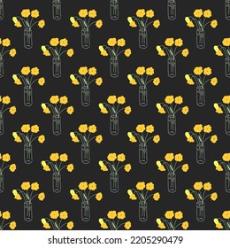 Seamless floral pattern. Decorative elegant texture. Vector illustration. 