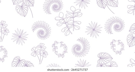 Seamless floral pattern with decorative flowers in a vintage ornamental design perfect for wallpaper and elegant backgrounds

