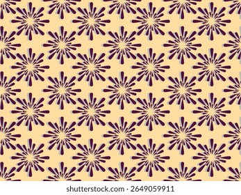 Patrón floral sin fisuras con flores decorativas y diseño de fondo vintage