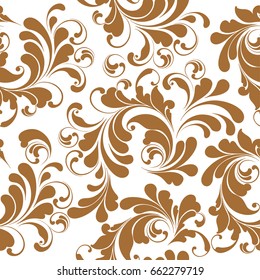 Seamless floral pattern. Decorative vintage background.