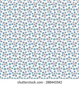 Seamless floral pattern. Delicate, elegant, colorful flowers on a white background.