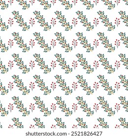 Seamless floral pattern with delicate flowers