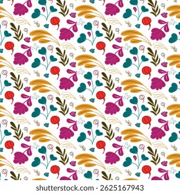  design de padrão floral sem costura Padrão abstrato