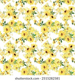 Seamless floral pattern design art work.
