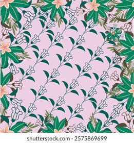 Seamless floral pattern design art work.