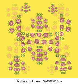 Seamless floral pattern design art work .