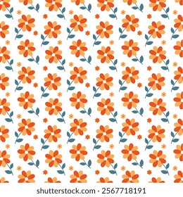 Seamless floral pattern design background