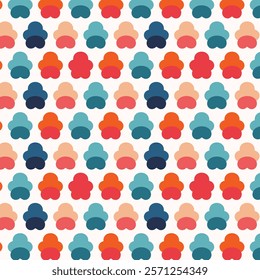 Seamless floral pattern design background