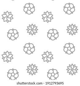 Patrón floral sin foco. Para el diseño de libros, pegatinas, cubiertas de embalaje e impresiones textiles.
