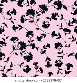 Seamless floral pattern, floral design, botanical artwork, artistic floral patterns