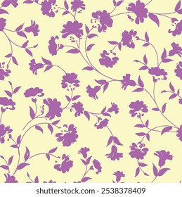 Seamless floral pattern, floral design, botanical artwork, artistic floral patterns