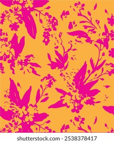 Seamless floral pattern, floral design, botanical artwork, artistic floral patterns