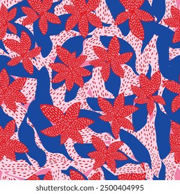 Seamless floral pattern ,design fabric art, fashion contour, vector illustration