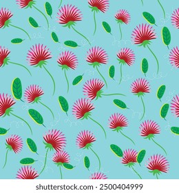 Seamless floral pattern ,design fabric art, fashion contour, vector illustration