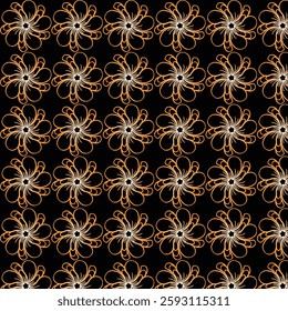 seamless floral pattern design on blackground